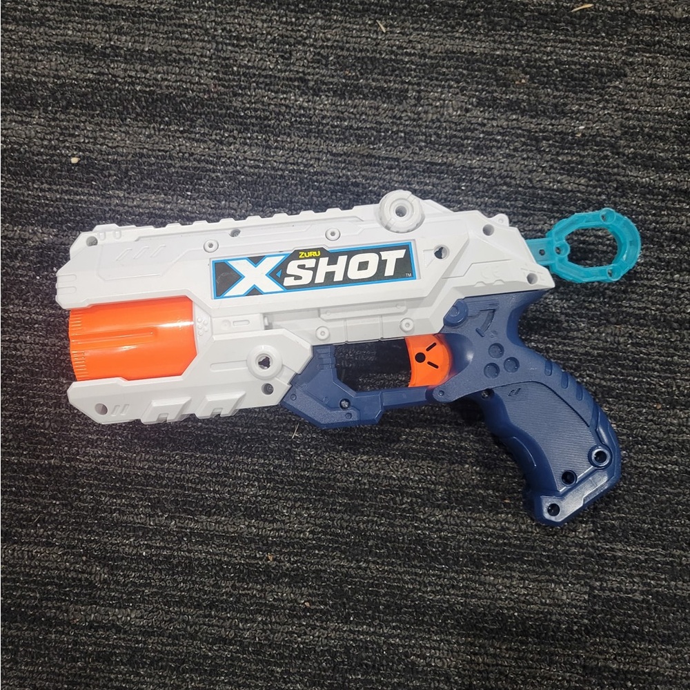 White and Orange Action Figure Blaster